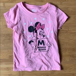 Pink Minnie Mouse Short Sleeve Tee